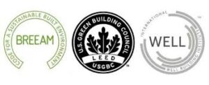 BREEAM certified building showcasing sustainable green credentials